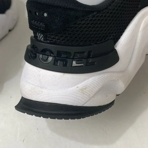 Sorel‎ Kinetic Women's Size 8 Rnegd Lace Black White Sneaker Women's Athletic - Picture 12 of 14